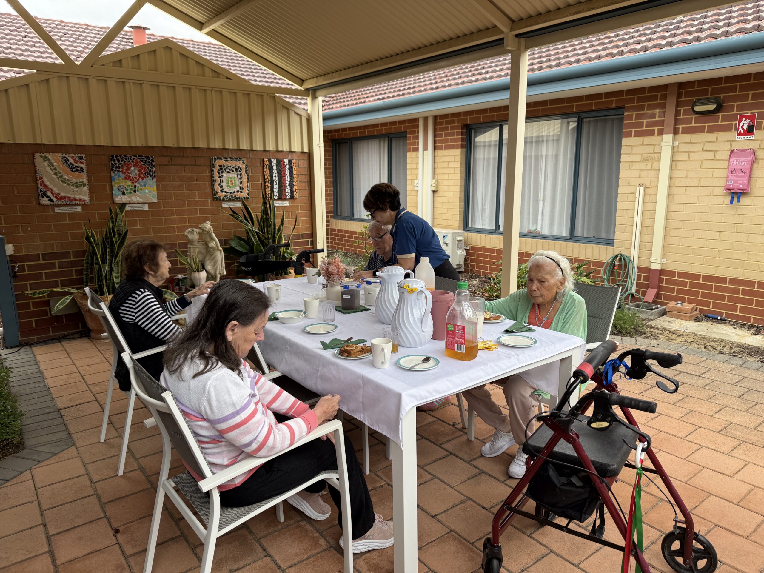 residents at the breakfast club